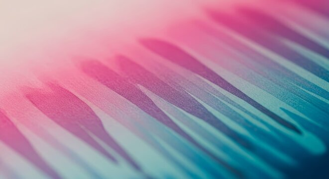 Close-up abstract pattern of vibrant colors bleeding and fading across soft textured lines, creating a captivating visual design.
