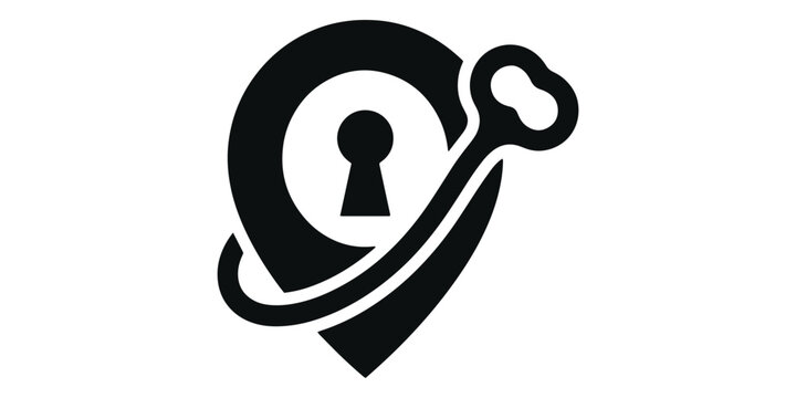 Lock with Key Security Protection Icon