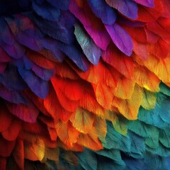 Obraz premium Colorful feather texture