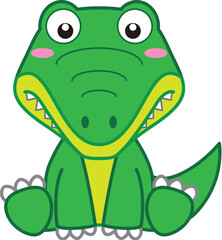 Naklejka premium cute crocodile