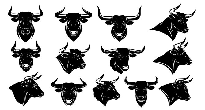 Bull Head Mascot Logo Collection
Aggressive bull head mascot vector set featuring powerful animal logo designs for sports teams, esports branding and business identity projects.