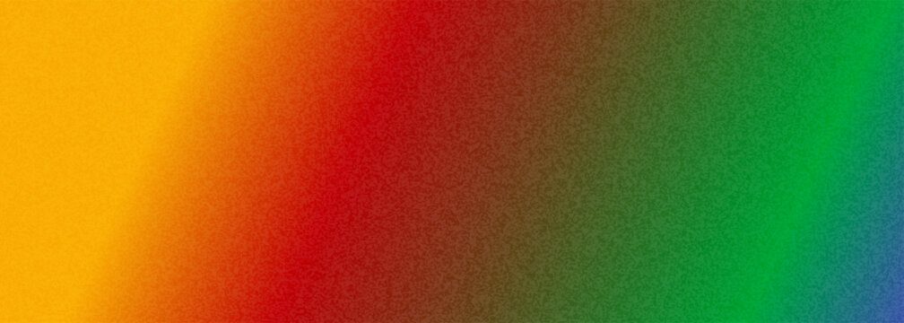 Vibrant Rainbow RGB Gradient Background with Retro Grain Texture and Neon Color Blend. Bright multicolor backdrop for music covers, branding, posters, digital art, Y2K aesthetics 