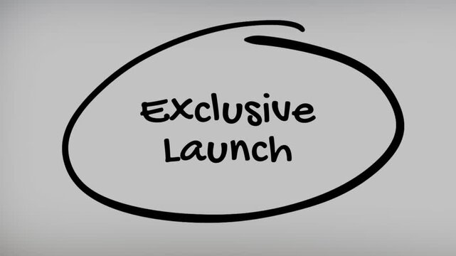 Exclusive Launch Hand Writing Text on Glass Screen