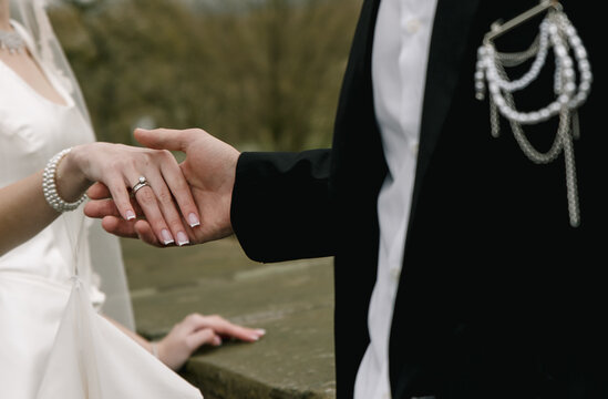 hand ring bridal gown bracelet wedding attire