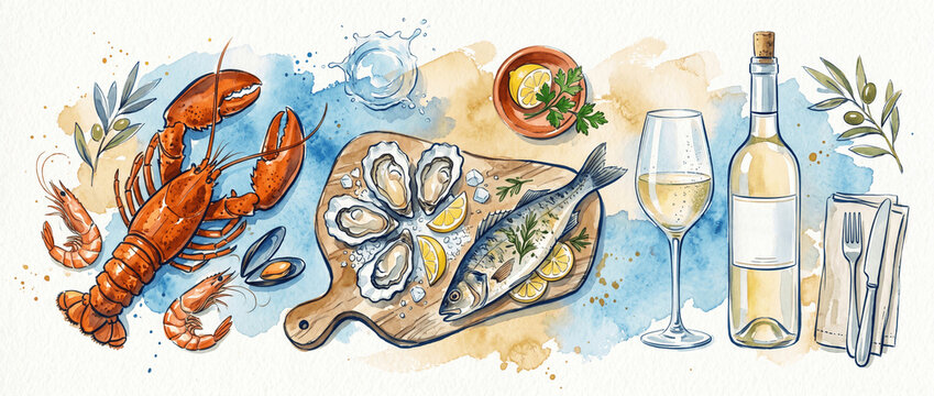 Chalk Seafood Images – Browse 5,090 Stock Photos, Vectors, and