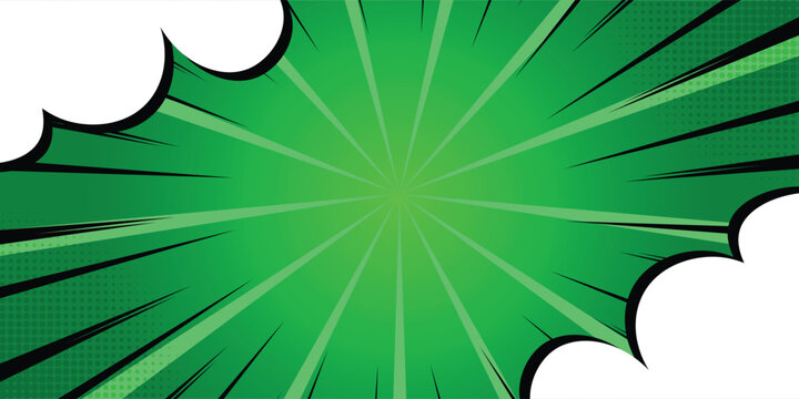Comic background with clouds. vector illustration