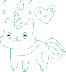 Unicorn Coloring Page For Kids © Jaynal