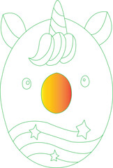 Unicorn Coloring Page For Kids © Jaynal