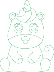 Unicorn Coloring Page For Kids © Jaynal