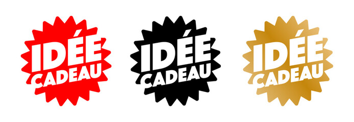 Naklejka premium Idée cadeau