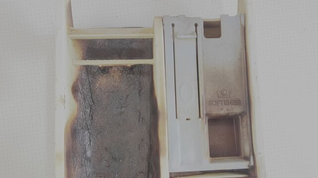 Dirty and Moldy Washing Machine Detergent Drawer &ndash; Appliance Maintenance and Cleaning Concept