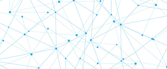 Abstract white blue digital technology futuristic communication high tech concept dots global lines connect network background vectors © NATOK 2.0