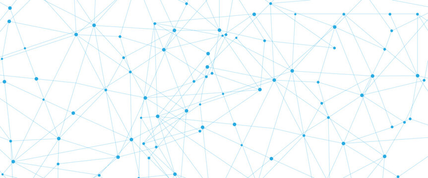 Abstract white blue digital technology futuristic communication high tech concept dots global lines connect network background vectors