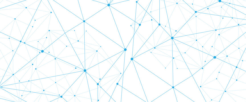 Abstract white blue digital technology futuristic communication high tech concept dots global lines connect network background vectors