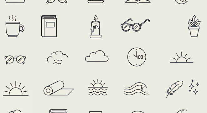 Weather icons and symbols.
