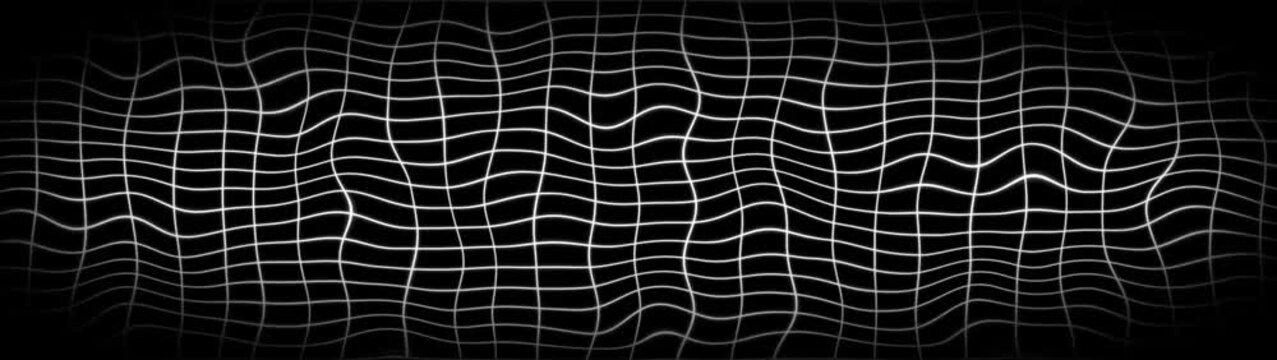 abstract geometric black and white grid background motion animation.Exercise book grid middle smooth generated white on black.