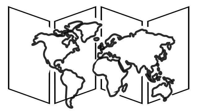 Colorful World Map Vector Illustration with Modern Global Design for Infographic and Travel Concept