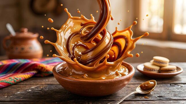 Rich Dulce de Leche Caramel Splash