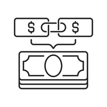 Parlay linear icon. Single sports wager. Combo and multi bet. Wagers winning together. Thin line customizable illustration. Contour symbol. Vector isolated outline drawing. Editable stroke