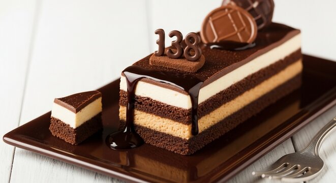 Chocolate layer cake dessert