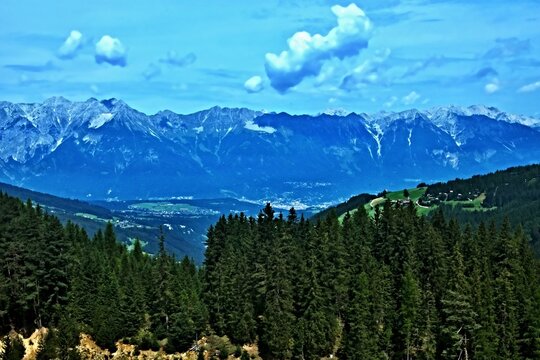Austrian Alps - view of the Stubai Alps from the Koppeneck