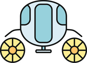 Obraz premium Fantasy carriage vector design representing magic and dreams