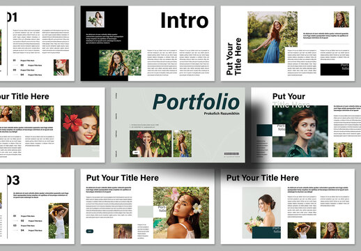 Portfolio Presntation Template Layout