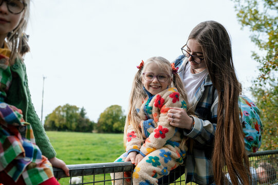 Family walks in nature, Co. Kildare with horses and 7 children