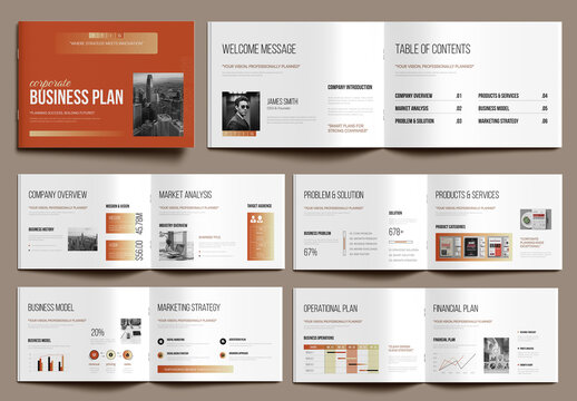 Business Plan Book Design Template