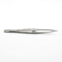 Fototapeta premium Scientific forceps isolated on white background precision tool 