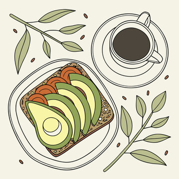 coffee beans seamless pattern