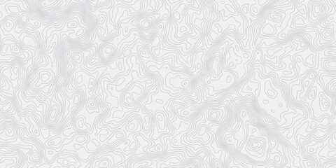 Seamless Terrain Contour Map Design with Flowing Height Lines, Geographic Curves, and Layered Elevation Patterns Black and White Vintage Outdoor Illustration for Nature and Travel Themes © ALAMA