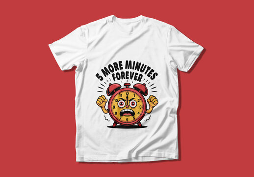 Funny Sleep Lover Cartoon T Shirt Design