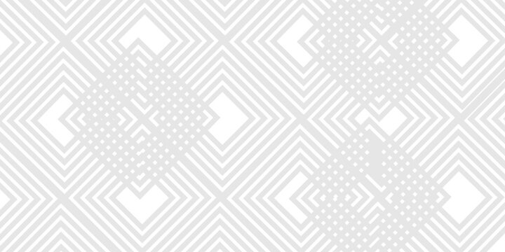 Gradient square gradient minimal art linear fabric oblique retro vector stripe diagonal dynamic fabric abstract white and gray geometric creative tech seamless textile design.