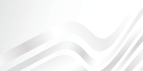 Obraz premium Modern cover design set. Abstract wavy line pattern (curves) in premium silver. Creative line vector collection for business backgrounds, brochure templates, booklets, flyers.