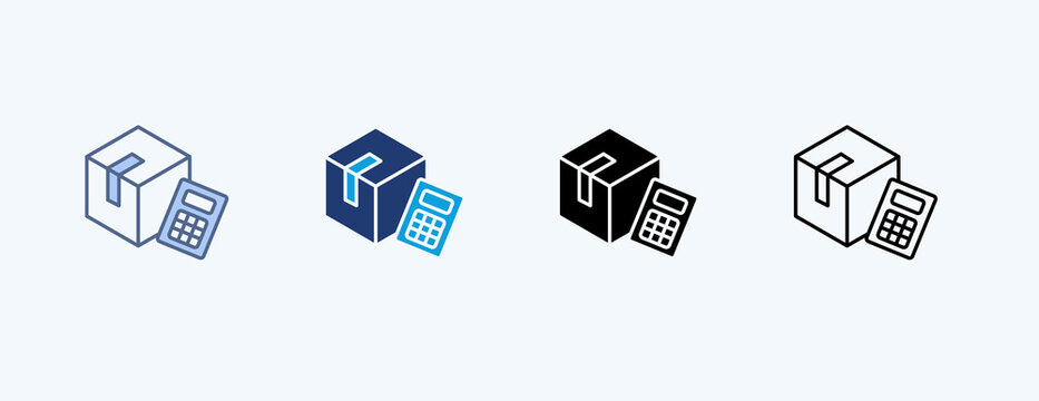 Calculation Multiple Icon Illustration Vector