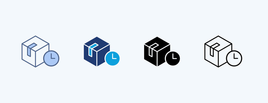 Pre Order Multiple Icon Illustration Vector