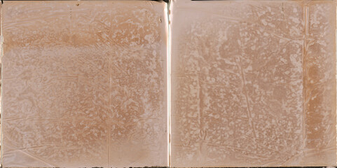 Fototapeta premium Abstract beige ceramic tiles with soft distressed texture and vintage plaster surface pattern