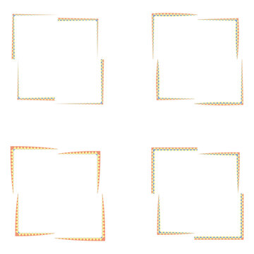 Square frames icon. Beige border grid. Light pattern symbol. Vector illustration