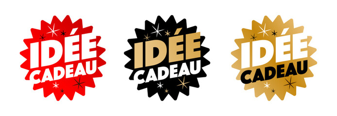 Naklejka premium Idée cadeau