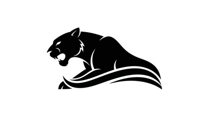 Black panther silhouette design © Fcraw