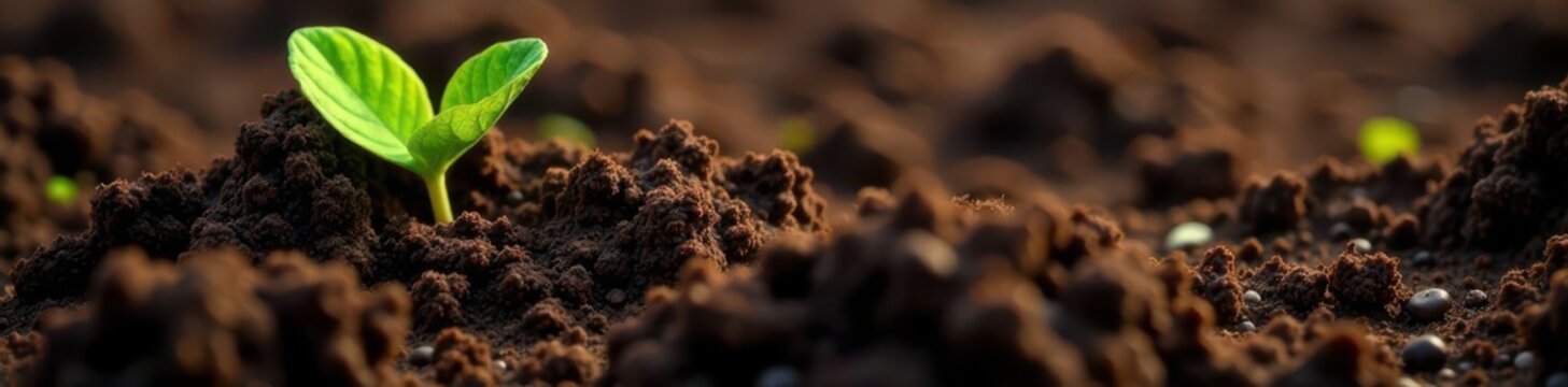 Mounded soil, rich dark brown tones, clean background , background, macro, natural