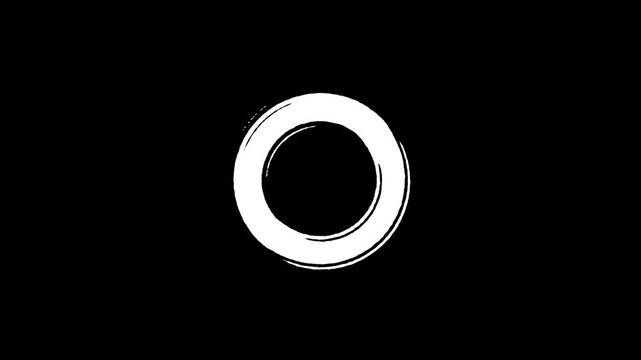 Circle blast animation, ellipse blast effects on black screen. ellipse blast fireworks effect explosion, cartoon firework element, flat vector circle blast explosion animation. 4k video