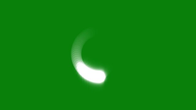 Bright colorful glowing circular loading animation with smooth fading motion, vibrant neon light ring and seamless loop abstract background in ultra HD 4K