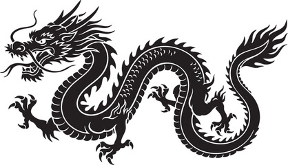 dragon on black © MD