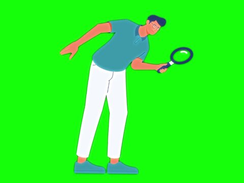 young man playing golf
