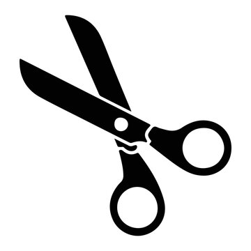 Scissors, open, silhouette open scissors transparent background