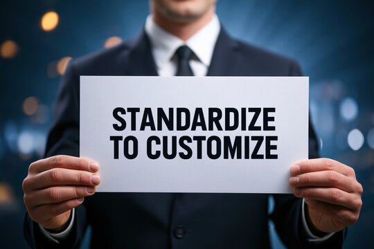 Process Expert with a Sign: Standardize To Customize