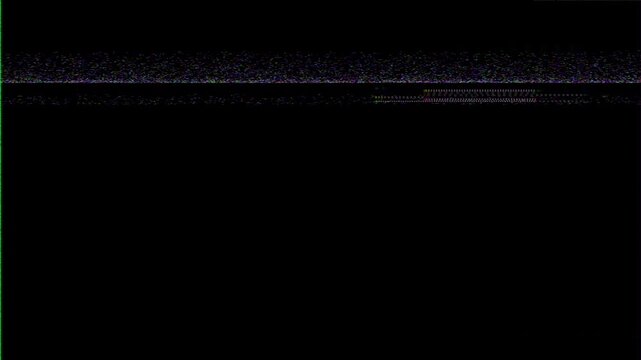 Glitch animation on black background, 4K footage, technology background for titles and logo animations, system hacking intro overlay animation, Glitch FX 