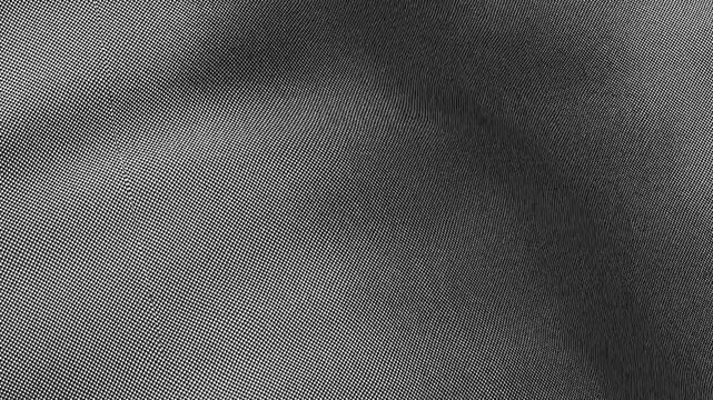 fabric animation in black and white wave texture animation 4k footage, black background animation for logos and pure texture footage